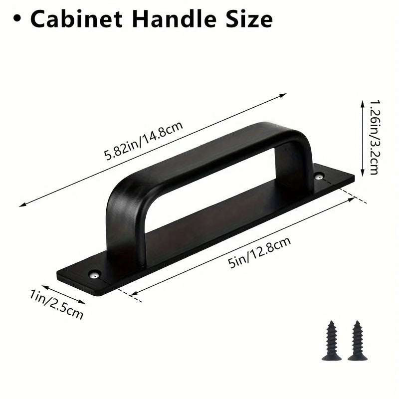 Lot de 2 Poignées de Tirage Aluminium Noir Mat, Entraxe 128 ou 160 mm, vue 3