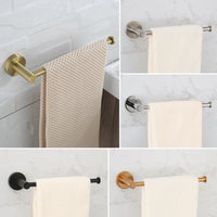 Porte-serviettes mural en inox 304, barre simple de 25,5 cm, 5 finitions, vue 4