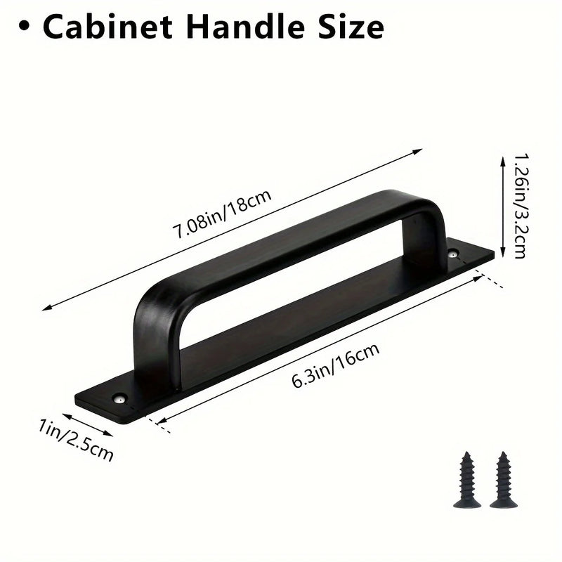 Lot de 2 Poignées de Tirage Aluminium Noir Mat, Entraxe 128 ou 160 mm, vue 4