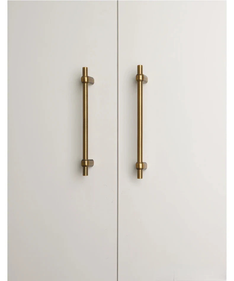 Poignée de Meuble en Laiton Vintage, Design Sobre
