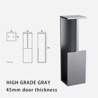 Poignée Cuvette Moletée pour Porte Coulissante, Aluminium Noir, Gris ou Doré, vue 4
