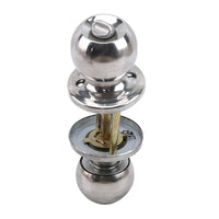 Bouton de Porte Rond à Clé en Aluminium avec Condamnation, vue 3