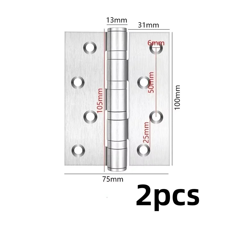 Paumelle de Porte à Roulements en Inox, Fermeture Silencieuse, 100 x 75 mm, vue 7