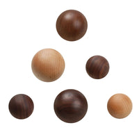 Bouton de Meuble Boule en Bois, Noyer ou Hêtre, 25 à 40 mm, vue 6