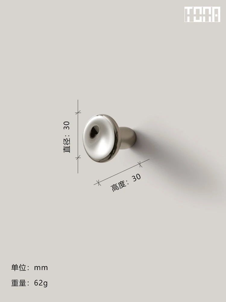 Poignée de Meuble Coudée en Laiton Massif, Argent Titane, 96 à 192 mm, vue 7