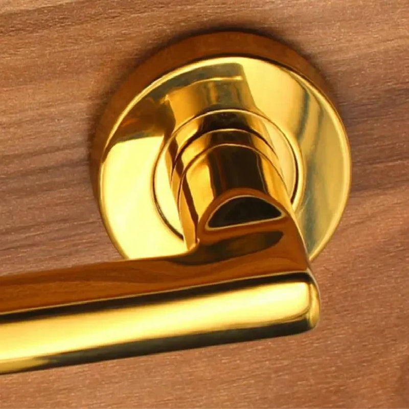 Poignée de Porte Coulissante Inox sur Rosace, Lot de 2, 6 Finitions, vue 4