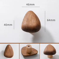 Bouton de Meuble Galet en Bois de Hêtre ou de Noyer, vue 8