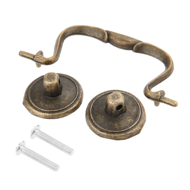 Poignée de Meuble à Anse Vintage Bronze Antique, Entraxe 82 mm, vue 6