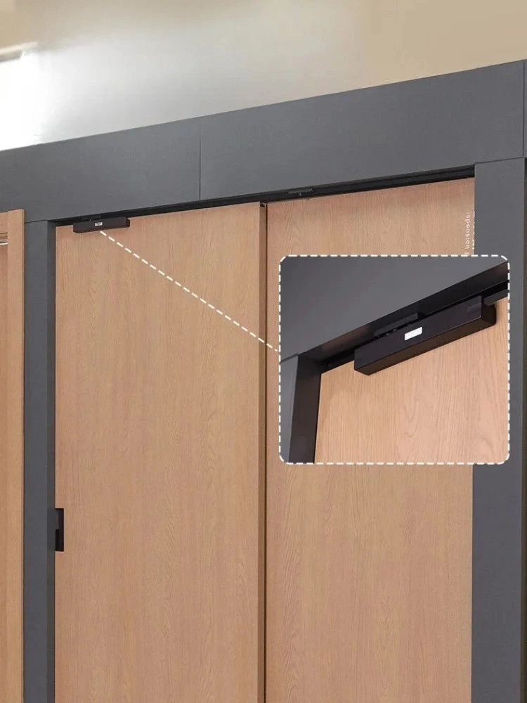 Ferme-Porte pour Porte Coulissante, Amortisseur Réglable Noir, Blanc ou Marron, vue 4