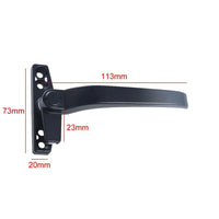 Poignée de Fenêtre Aluminium Noir ou Blanc, Béquille 113 mm, Gauche ou Droite, vue 6