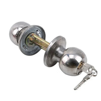 Bouton de Porte Rond à Clé en Aluminium avec Condamnation, vue 4