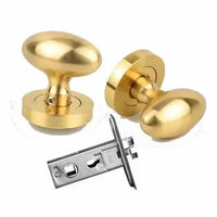Bouton de Porte Œuf en Zamak sur Rosace Ronde, Seul ou avec Loquet, vue 8