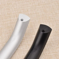 Poignée de Meuble en Aluminium Noir ou Argent, Entraxe 96 à 192 mm, vue 4