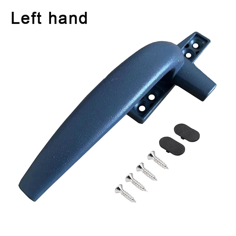 Poignée de Fenêtre Aluminium Bleue ou Blanche, Béquille Large, Gauche ou Droite, vue 8