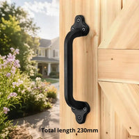 Poignée de Porte Ancienne en Fonte Noire, 7 Modèles dont un Heurtoir, vue 11