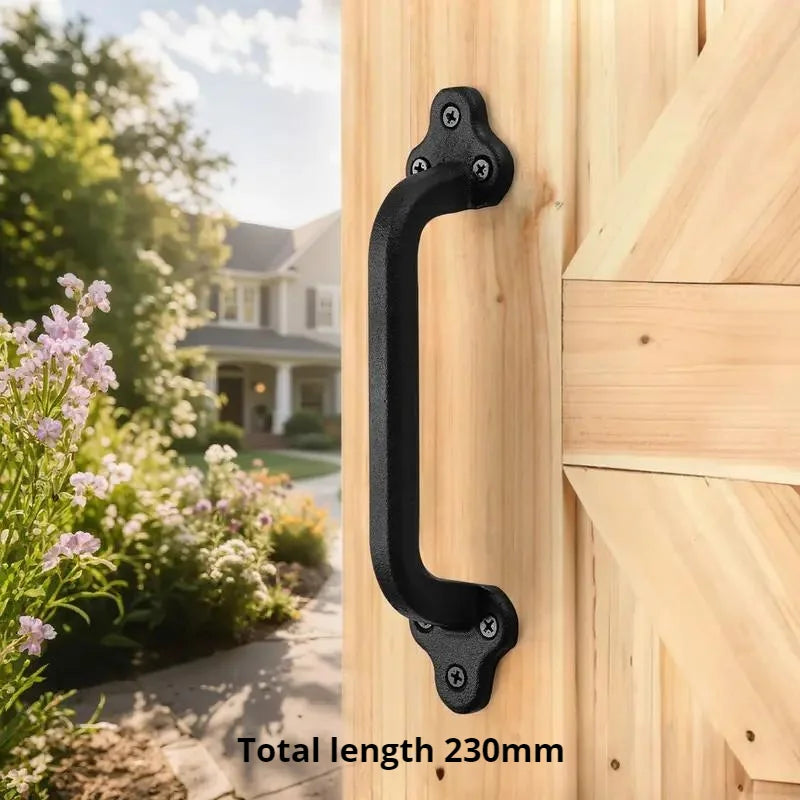 Poignée de Porte Ancienne en Fonte Noire, 7 Modèles dont un Heurtoir, vue 11