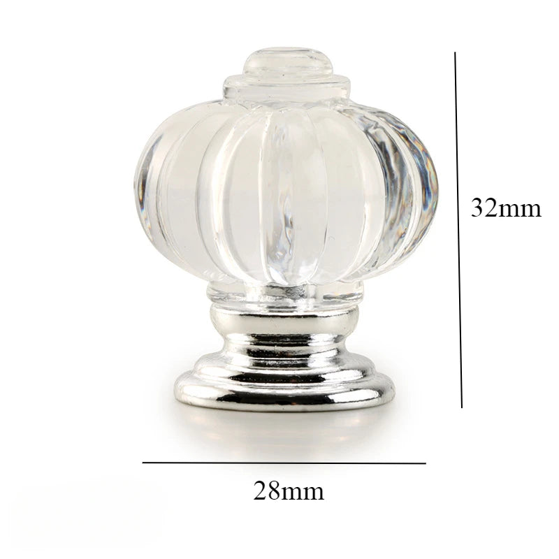 Bouton de Meuble en Cristal Côtelé Forme Citrouille, 28 ou 35 mm, vue 14
