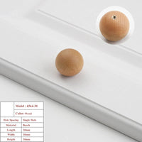 Bouton de Meuble Boule en Bois, Noyer ou Hêtre, 25 à 40 mm, vue 11