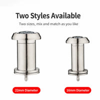 Judas de Porte Inox Brossé Grand Angle 200°, Perçage 16 ou 22 mm, vue 5