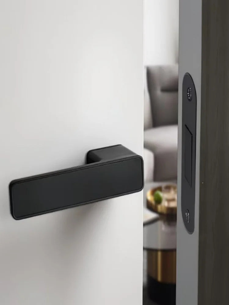 Poignée de Porte Magnétique à Clé, Béquille Carrée ou Ronde, 3 Coloris