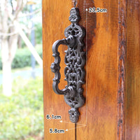 Poignée de Porte Ancienne en Fonte Noire, 7 Modèles dont un Heurtoir, vue 12