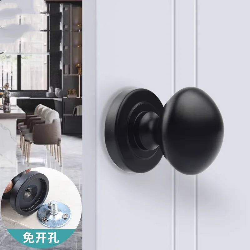 Bouton de Porte Ovale en Zamak pour Porte en Verre ou en Bois, 4 Couleurs, vue 13