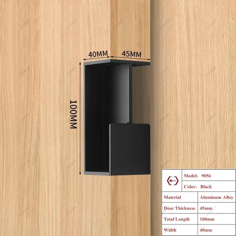 Poignée Cuvette Rectangulaire pour Porte Coulissante, Aluminium, 3 Longueurs, vue 22