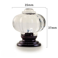 Bouton de Meuble en Cristal Côtelé Forme Citrouille, 28 ou 35 mm, vue 10