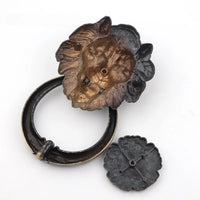 Heurtoir de Porte Lion Grand Modèle en Zamak Bronze Antique, 20 cm, vue 5