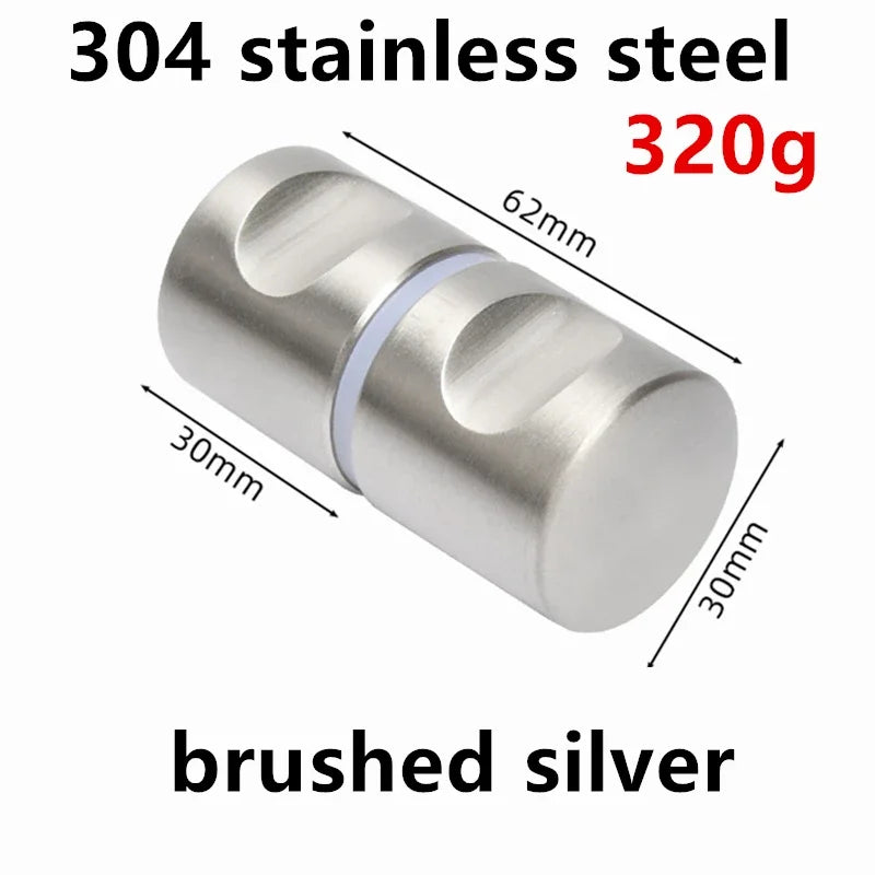 Poignée de Tirage Double Face pour Verre, Aluminium ou Inox 304, 62 mm, vue 19
