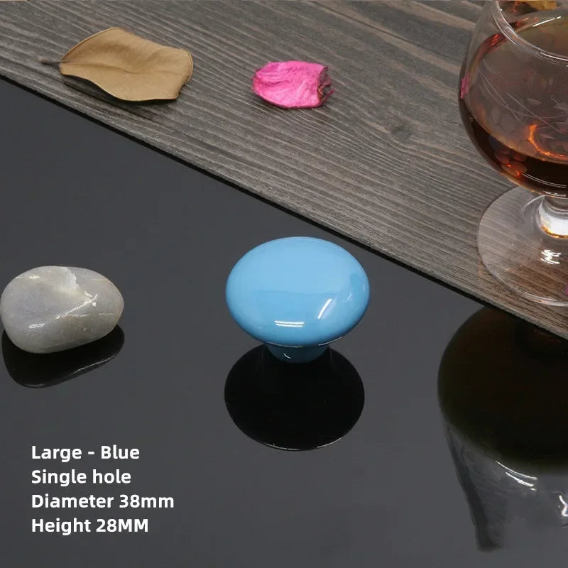 Bouton de Meuble Rond en Céramique Colorée, Diamètre 32 ou 38 mm, vue 14