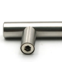 Poignée de Meuble Barre en T en Inox Argent, Entraxe 64 à 320 mm, vue 6