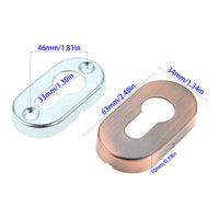 Rosace Cache Entrée de Clé Ronde 53 mm ou Ovale, Cylindre Européen, vue 16