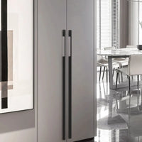 Poignée de Meuble Barre en Aluminium, Noire ou Dorée, Entraxe 96 à 480 mm, vue 6