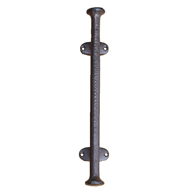Poignée de Tirage en Fonte Aspect Rouille pour Porte de Grange, vue 5