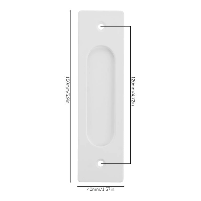 Poignée Cuvette Plate pour Porte Coulissante, Zamak, 150 x 40 mm, vue 5