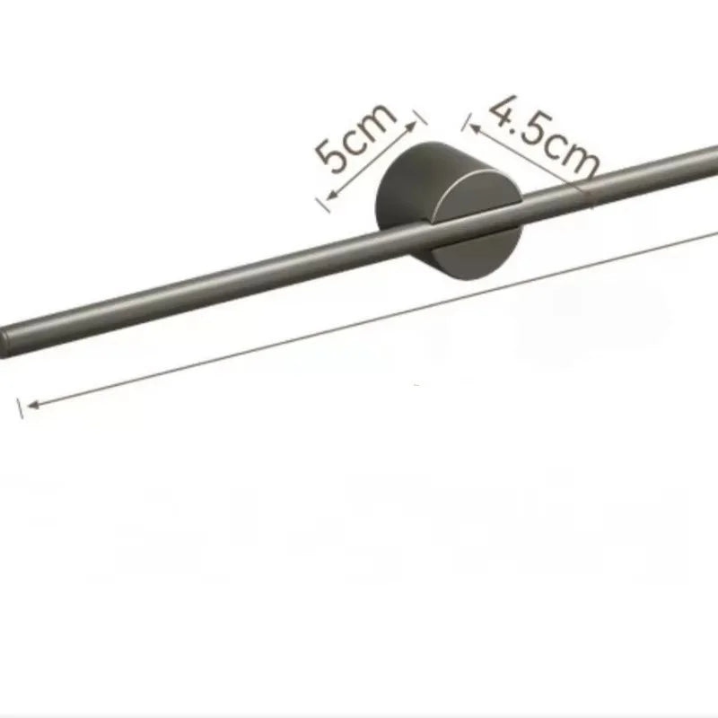 Porte-Serviettes Mural Barre Fine en Aluminium sur Support Rond, 30, 40 ou 50 cm, vue 6
