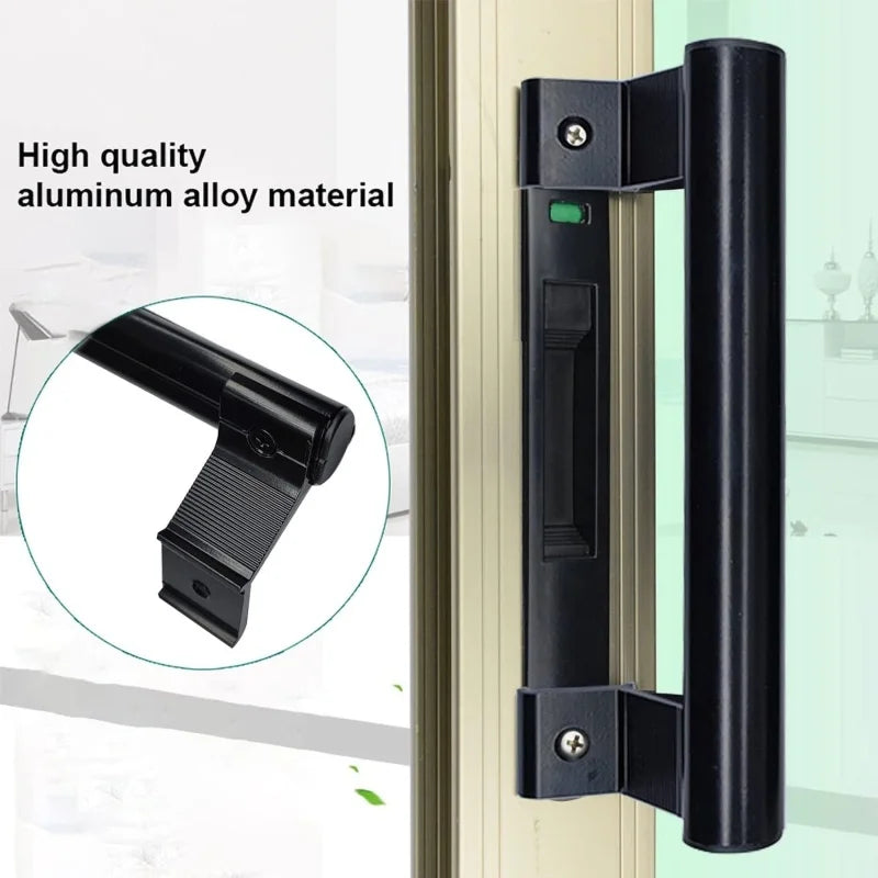 Poignée de Tirage 200 mm pour Porte Coulissante Vitrée, Aluminium Noir ou Blanc, vue 3