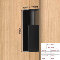 Poignée Cuvette Encastrée pour Porte Coulissante, Aluminium Noir, Blanc, Gris ou Doré, vue 12