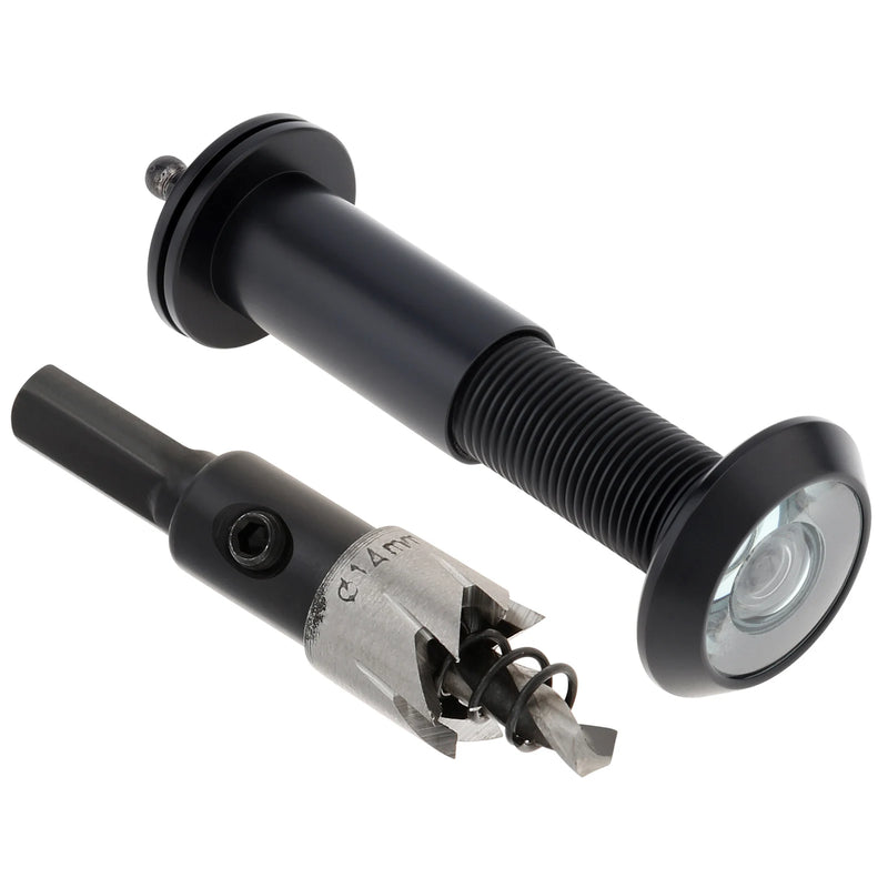 Judas de Porte en Laiton 180° avec Cache Rotatif, Perçage 14 mm, vue 8
