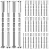 Vis de Poignée de Porte M4 x 60 mm à Manchon, Lot de 50 Jeux, Porte de 35 à 60 mm, vue 7