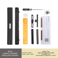 Ferme-Porte pour Porte Coulissante, Amortisseur Réglable Noir, Blanc ou Marron, vue 8