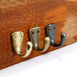 Patère Murale Crochet en Laiton, Doré ou Bronze Antique, 3,5 x 2 cm