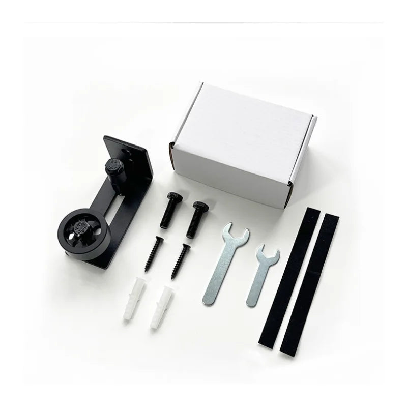 Guide de Sol Réglable Noir pour Porte Coulissante Grange, avec Visserie, vue 3