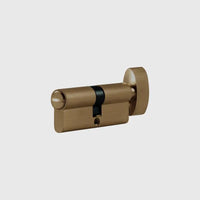 Cylindre de Porte Européen à Bouton en Laiton, 4 Finitions, vue 14