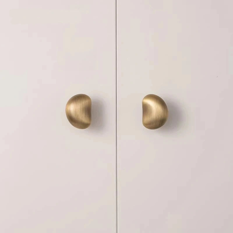 Bouton de Meuble Galet en Laiton Massif, Finition Bronze Rétro, 3 Formes, vue 5