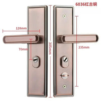 Poignée de Porte d'Entrée sur Plaque en Inox 304, Plaque de 270 à 330 mm, vue 6
