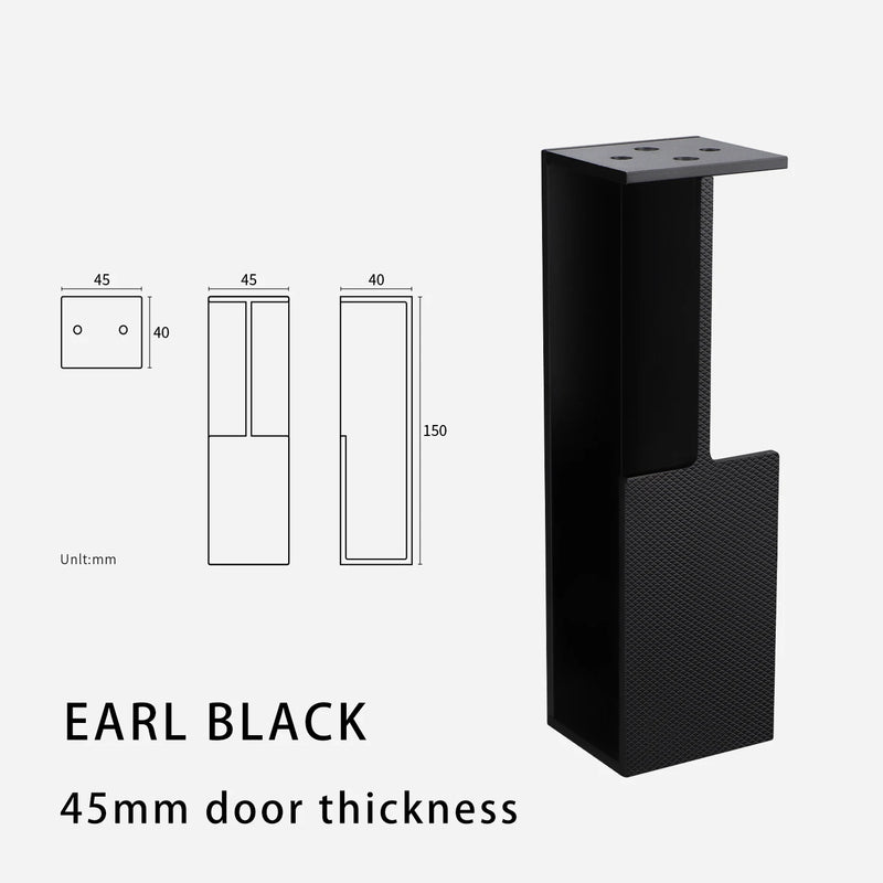 Poignée Cuvette Moletée pour Porte Coulissante, Aluminium Noir, Gris ou Doré, vue 5