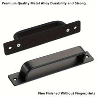 Lot de 2 Poignées de Tirage Aluminium Noir Mat, Entraxe 128 ou 160 mm, vue 5
