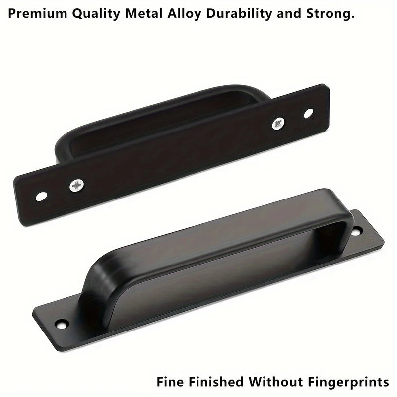 Lot de 2 Poignées de Tirage Aluminium Noir Mat, Entraxe 128 ou 160 mm, vue 5